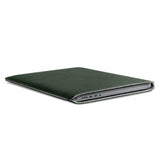 MacBook Pro 16" M4 / M3 / M2 / M1 (2024 - 2021) Woolnut Sleeve - 27.5 x 37.5 cm - Ægte Læder - Grøn