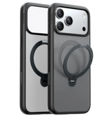 iPhone 18 Pro / 17 Pro TORRAS Ostand Q3 Spin Bagside Cover - MagSafe Kompatibel - Sort