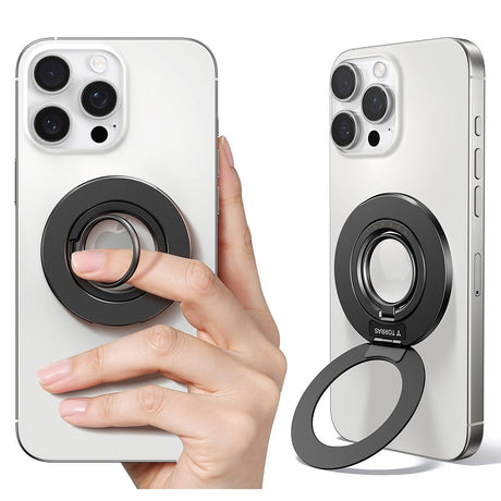 TORRAS - Fingerring m. Ståfunktion - MagSafe Kompatibel - Mørkegrå