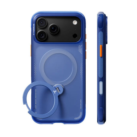 iPhone 18 Pro Max / 17 Pro Max TORRAS Ostand Q3 Air Bagside Cover - MagSafe Kompatibel - Arctic Blue