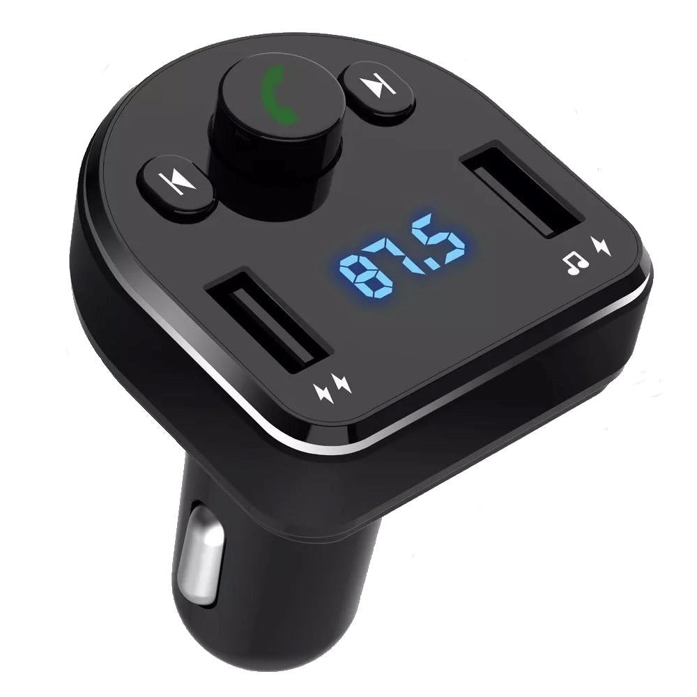 XO BCC01 Bluetooth FM Transmitter & Biloplader 15W - Sort