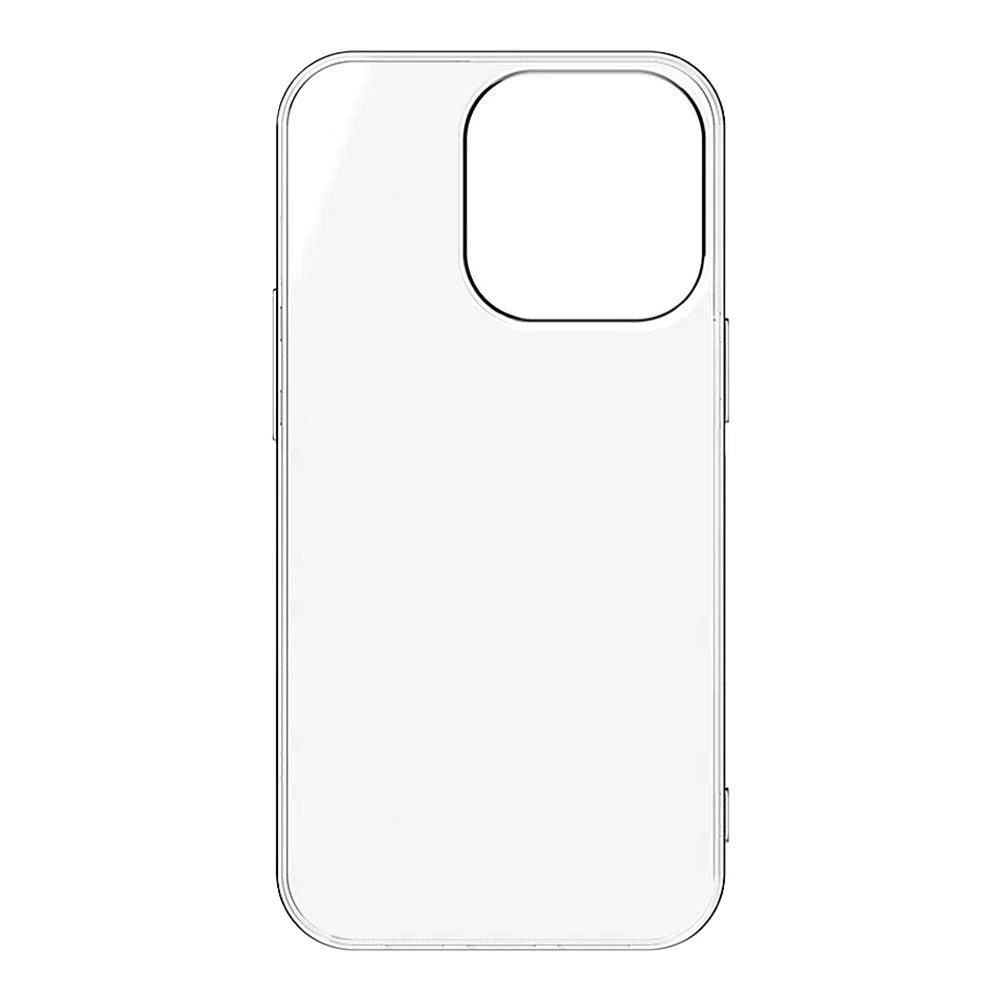 iPhone 14 Pro Key Silicone Soft Bagside Cover - Gennemsigtig