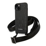 Karl Lagerfeld iPhone 14 Cover Hybrid Kunstlæder m. Strop- Sort