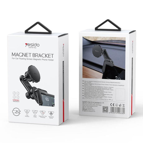 Yesido Magnetisk Mobilholder - Bil - Sort